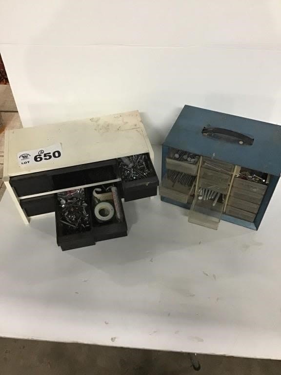 Lot 650: 2. ORGANIZERS WITH CONTENTS