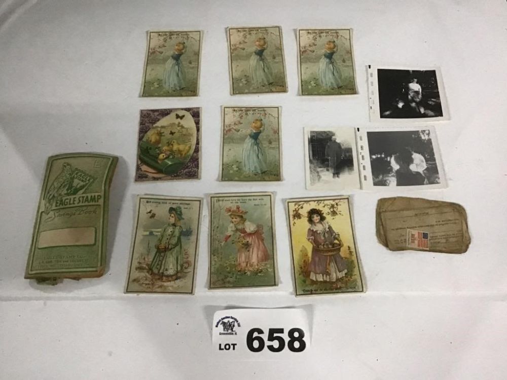 Lot 658: VINTAGE PICTURES, EAGLE STAMP BOOK