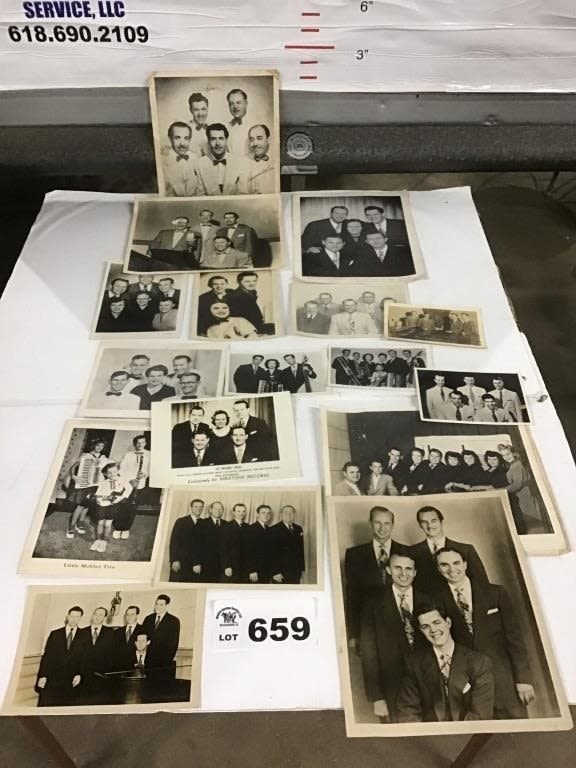Lot 659: VINTAGE AUTOGRAPHED (some, not all autographed)