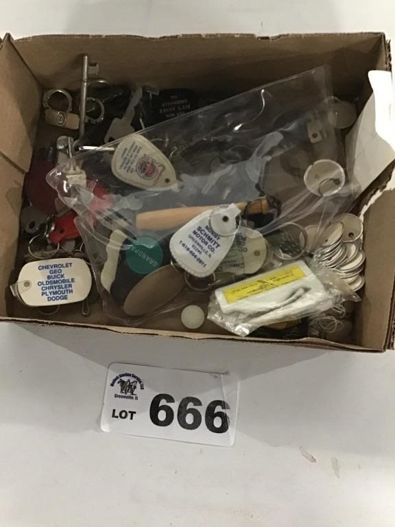 Lot 666: KEYS AND KEYCHAINS