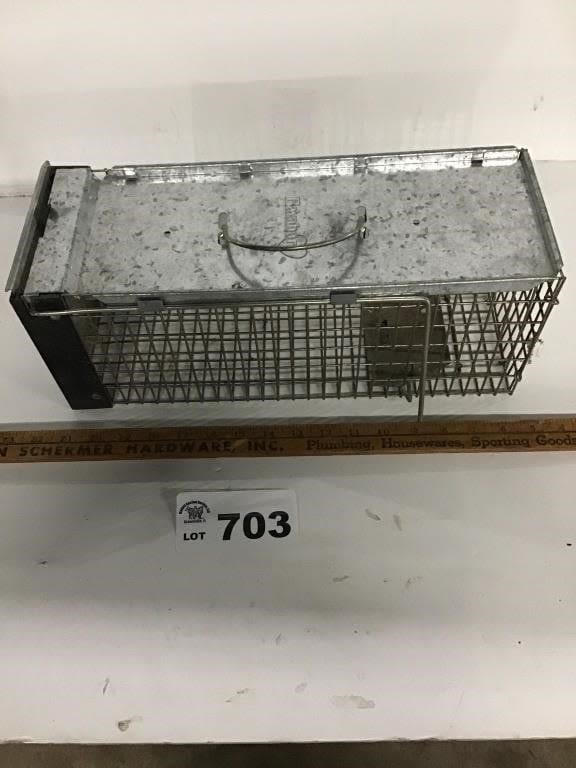 Lot 703: SMALL ANIMAL TRAP