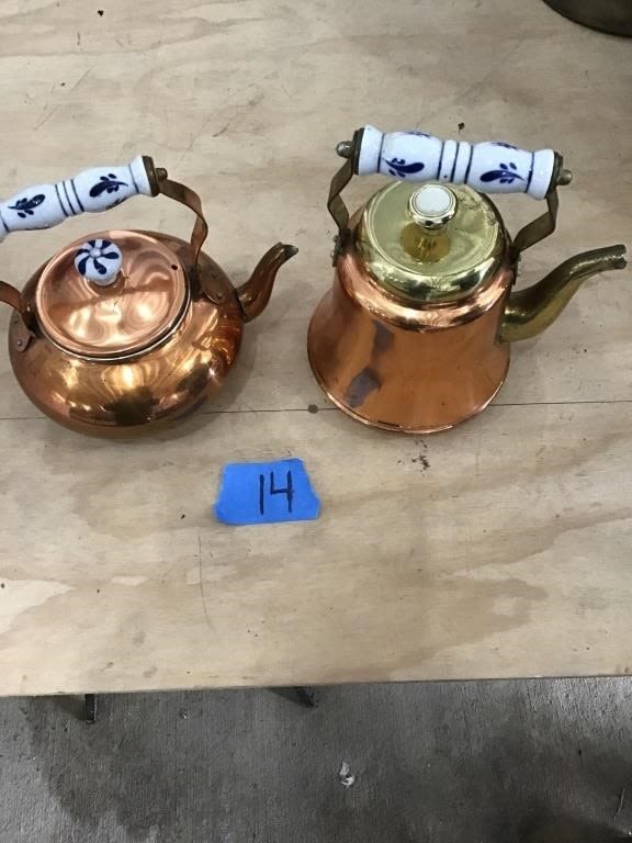 Lot 14: COPPER POTS