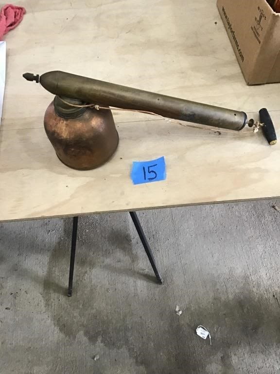 Lot 15: COPPER AND BRASS VINTAGE SPRAYER