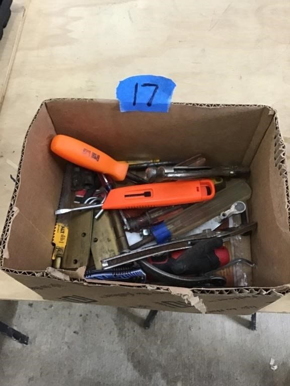 Lot 17: MISC.  TOOLS,  HINGES