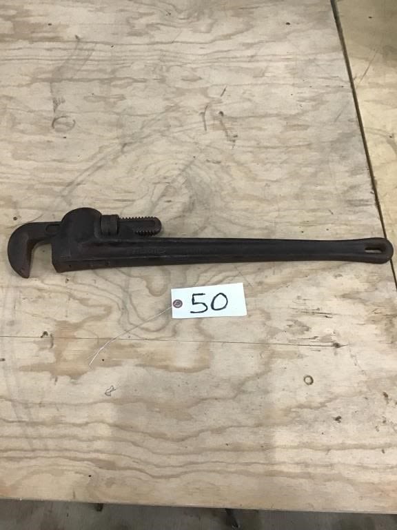Lot 50: RIGID 24. Inch PIPE WRENCH