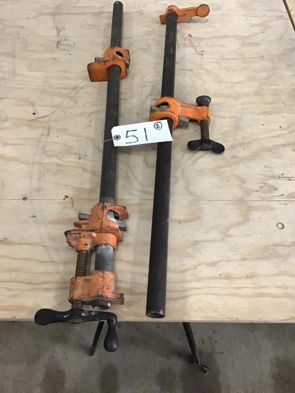 Lot 51: 32 INCH BAR CLAMPS