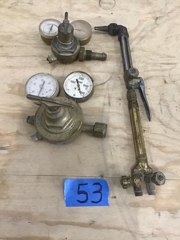 Lot 53: TORCH HEAD,  REGULATORS