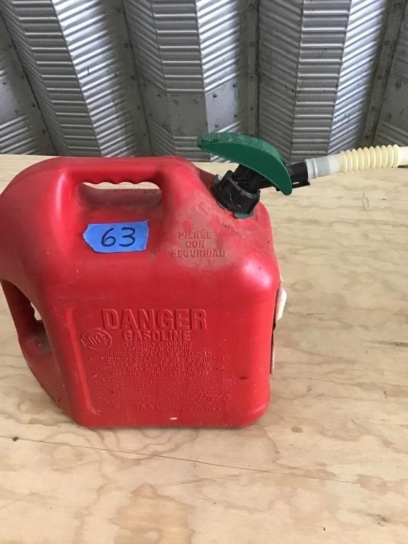 Lot 63: GAS CAN