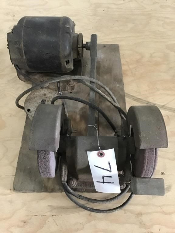 Lot 74: BELT DRIVE GRINDER