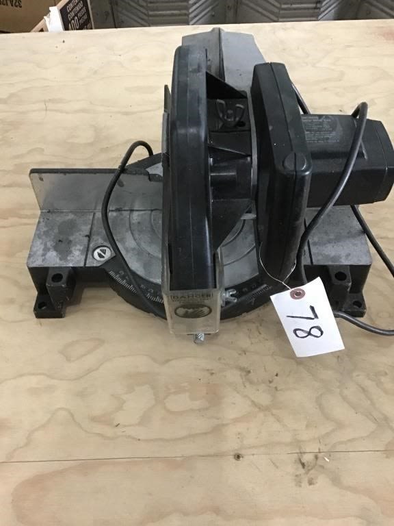 Lot 78: B AND D. MITER SAW