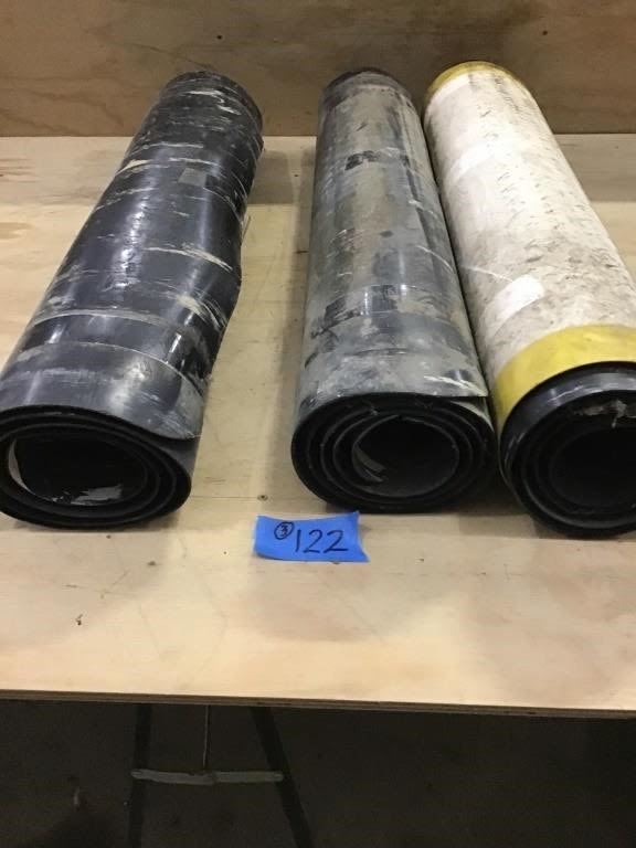 Lot 122: 3- ROLLS RUBBER MAT