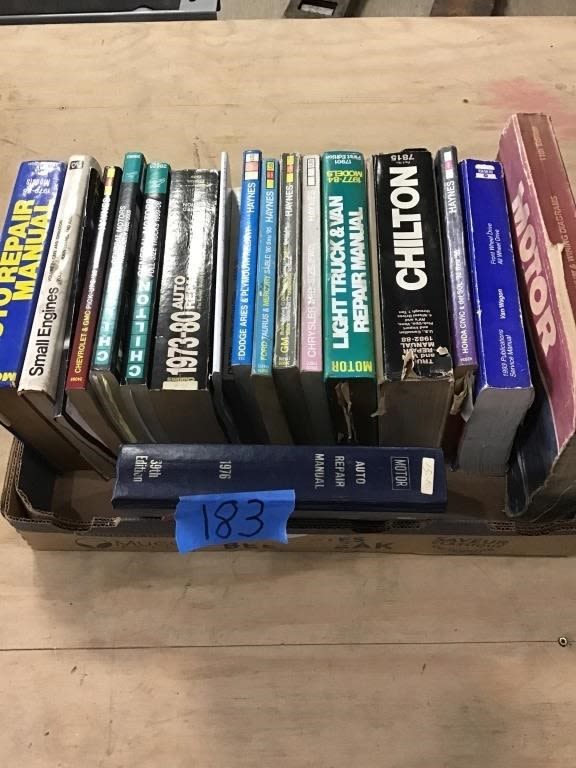 Lot 183: MOTOR REPAIR MANUALS