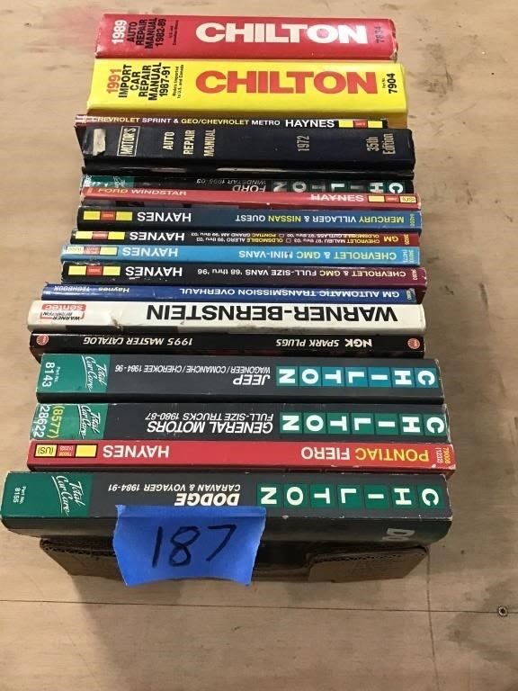 Lot 187: AUTO MANUALS