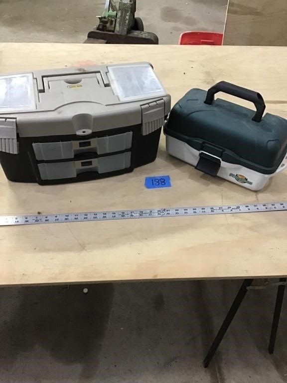 Lot 188: 2- TACKLE BOXES. AND. CONTENTS