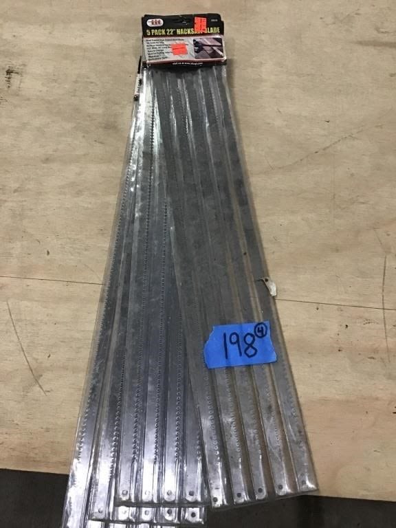 Lot 198: 4-PACKS. 22. INCH HACK SAW BLADES