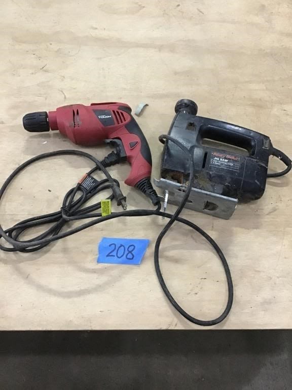 Lot 208: B+D. JIG SAW,  DRILL