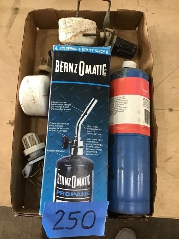 Lot 250: BERNZOMATIC TORCH, PROPANE, FLOAT SWITCH
