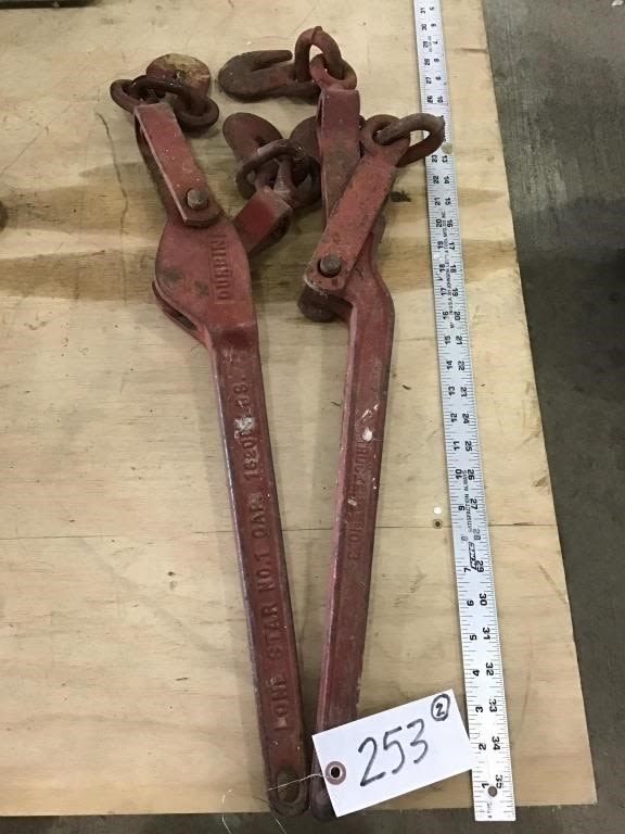 Lot 253: 2-  CHAIN BINDERS