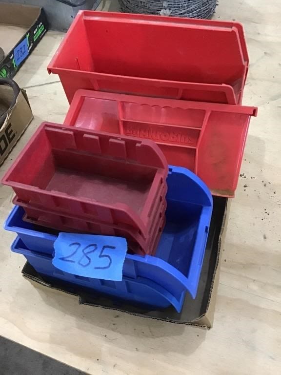 Lot 285: EMPTY STORAGE BOXES