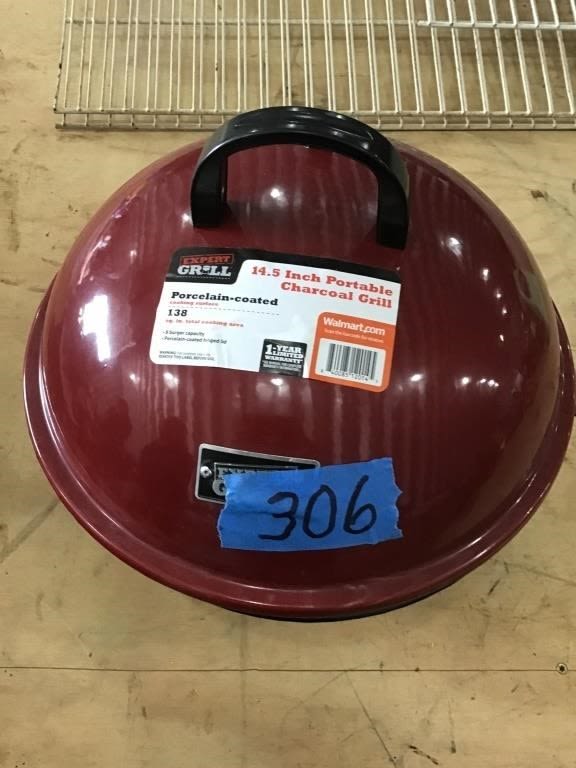 Lot 306: TABLE TOP CHARCOAL GRILL