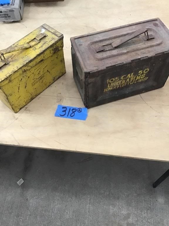 Lot 318: 2. AMMO BOXES