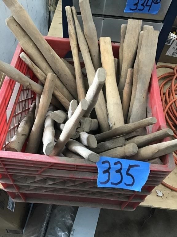 Lot 335: HAMMER HANDLES