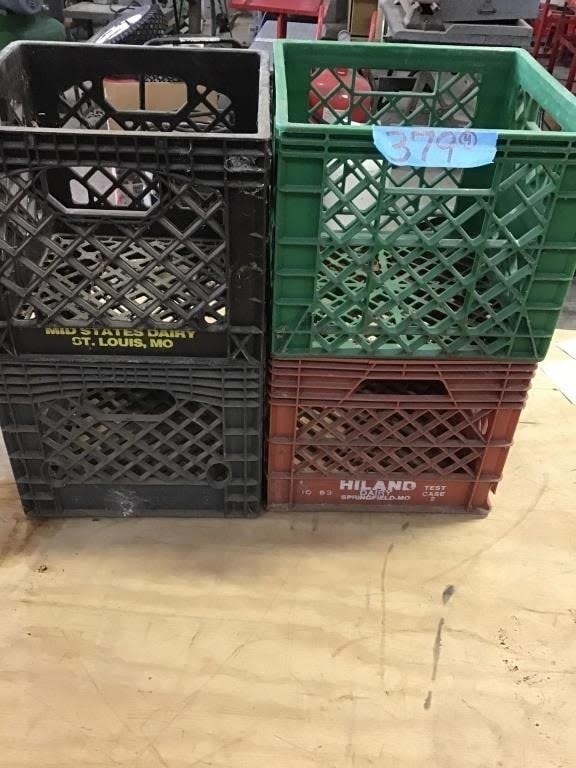 Lot 379: 4  MILK CRATES