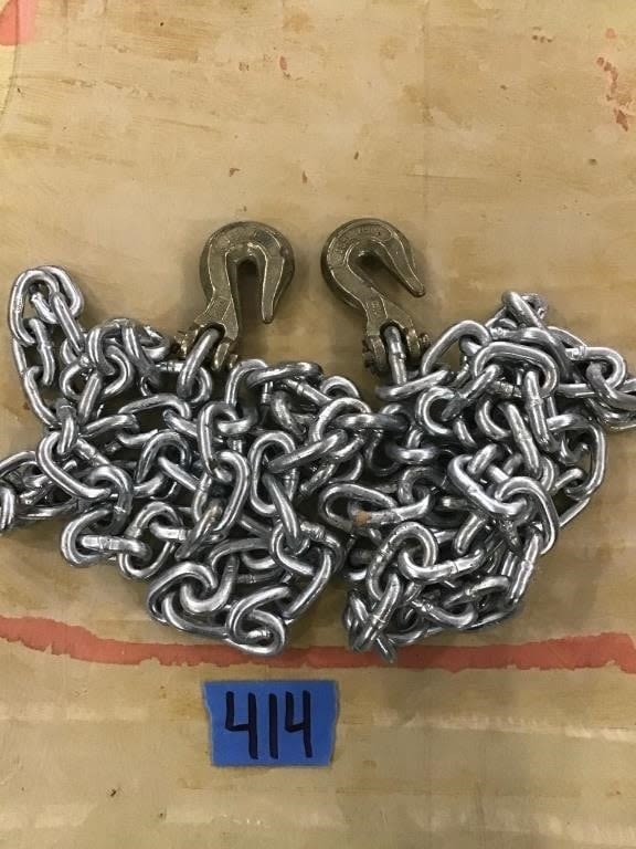 Lot 414: NEW LOG CHAIN.  14. FOOT