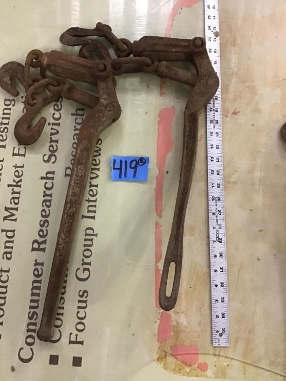 Lot 419: 2.  CHAIN BINDERS