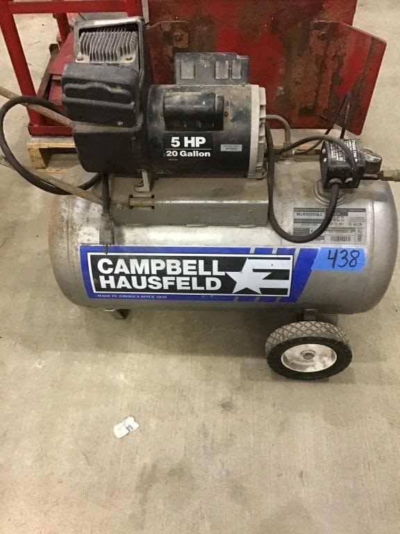 Lot 438: CAMPBELL HAUSFIELD AIR COMPRESSOR