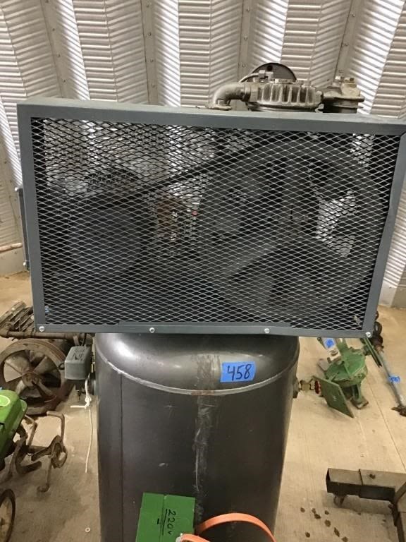 Lot 458: AIR COMPRESSOR, 5 HP, 2 STAGE  80 G