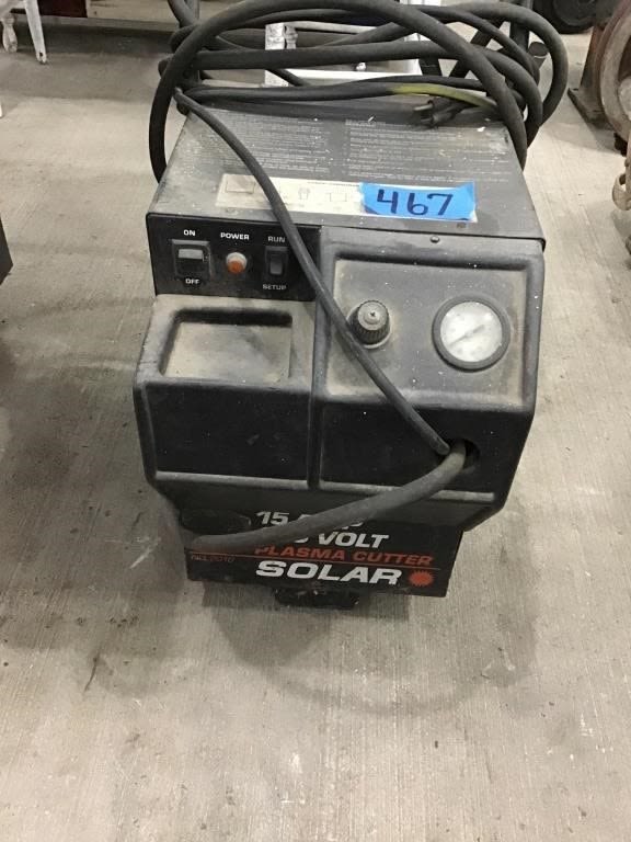 Lot 467: SOLAR. 15  AMP PLASMA CUTTER