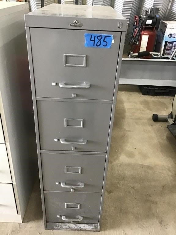 Lot 485: 4. DRAWER FILE CABINET