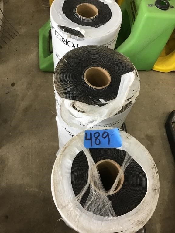 Lot 489: 3. ROLLS FLOOR UNDERLAMENT