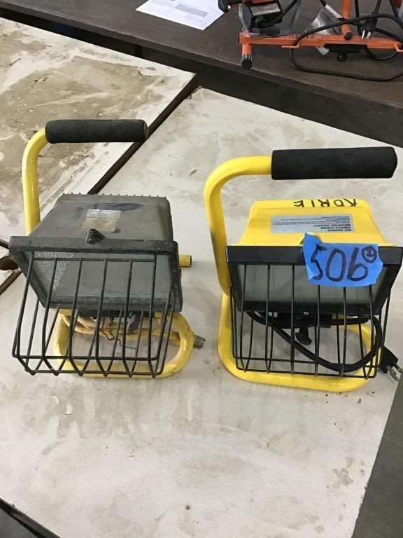 Lot 506: 2. WORK LIGHTS