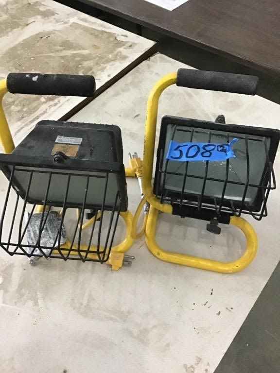 Lot 508: 2. WORK LIGHTS
