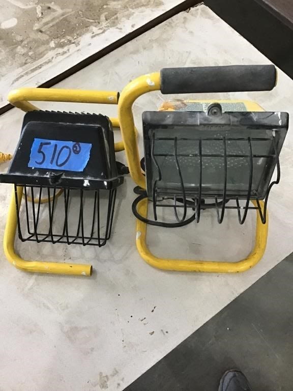 Lot 510: 2. WORK LIGHTS