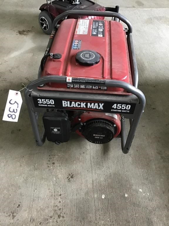 Lot 538: BLACK MAX GENERATOR