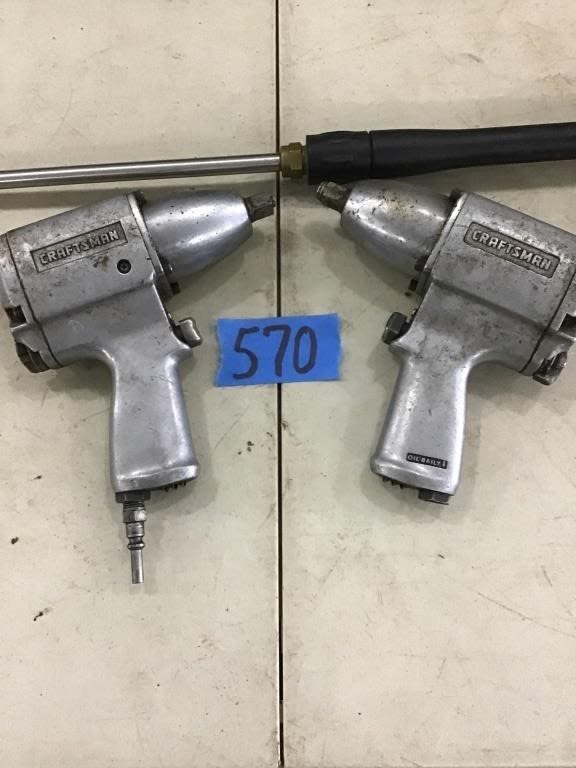 Lot 570: 2 CRAFTSMAN IMPACT,  1 PARTS FO R OTHER,   WAND