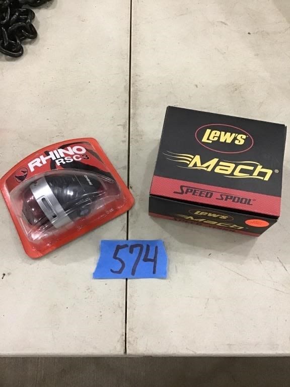 Lot 574: 2. FISHING REELS.  NIB