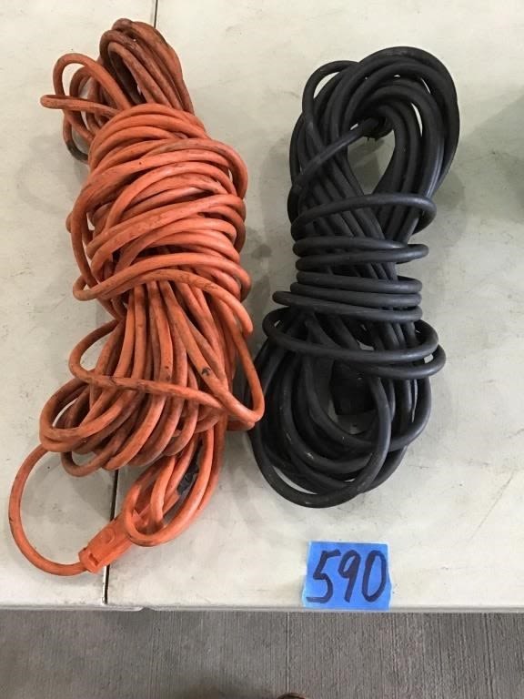 Lot 590: 2. EXTENSION CORDS