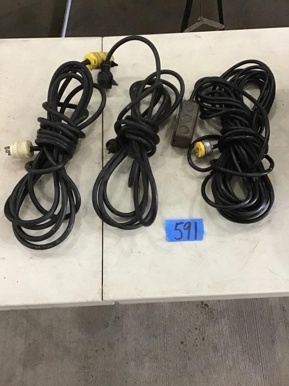 Lot 591: 3. EXTENSION CORDS