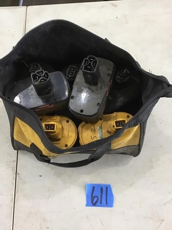 Lot 611: DEWALT BATTERIES