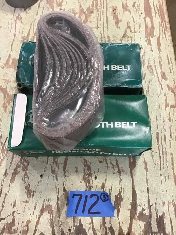 Lot 712: BELT SANDER ABRASIVE BELTS