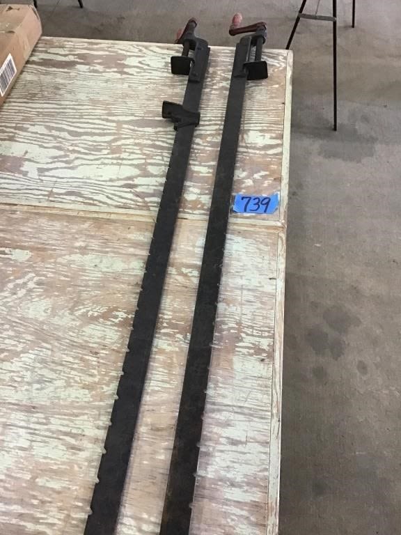 Lot 739: 2.  5 FOOT. CLAMPS