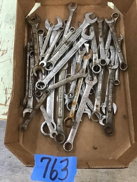 Lot 763: CRAFTSMAN WRENCHES,  SAE AND METRIC