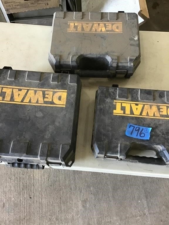 Lot 796: 3. EMPTY DEWALT CASES