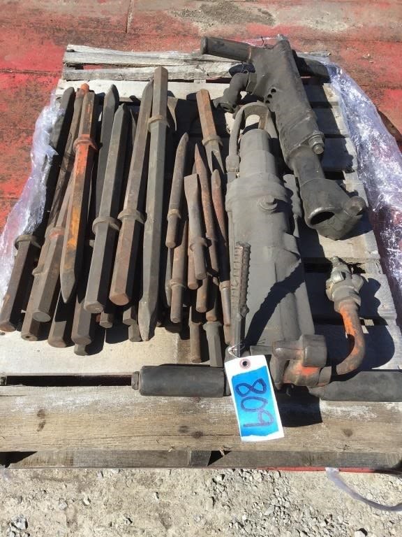 Lot 809: 2. JACK HAMMERS WITH BITS