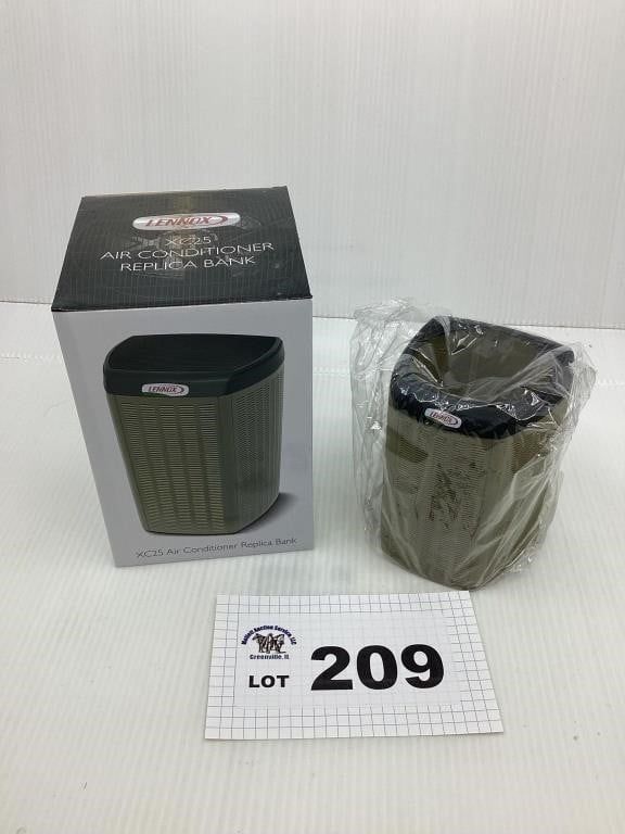 Lot 209: LENNOX AIR CONDITIONER REPLICA BANK / PENCIL CUP