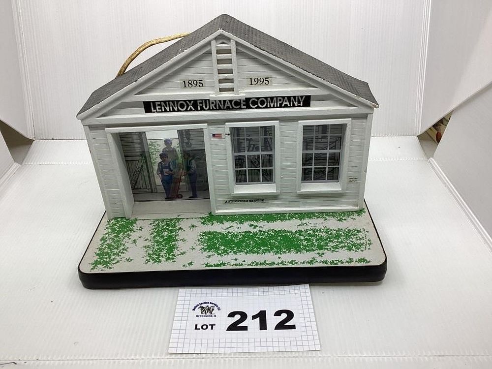 Lot 212: LENNOX FURNACE COMPANY BUILDING REPLICA